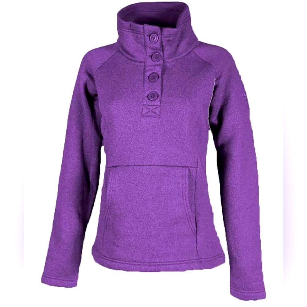 Columbia Women's Button-Up Purple Hoodie
